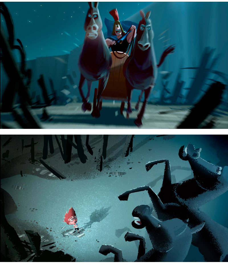 Illustration for article titled Mr. Peabody And Sherman Concept Art Is Way More Surreal Than The Film